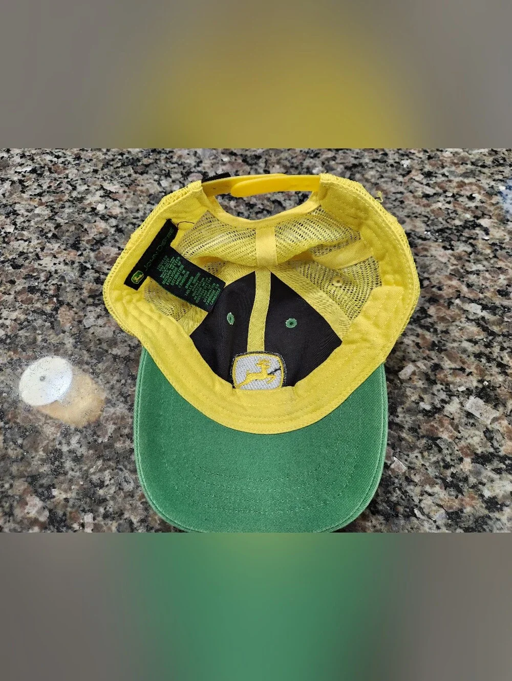 Classic Green and Yellow Youth John Deere Hat